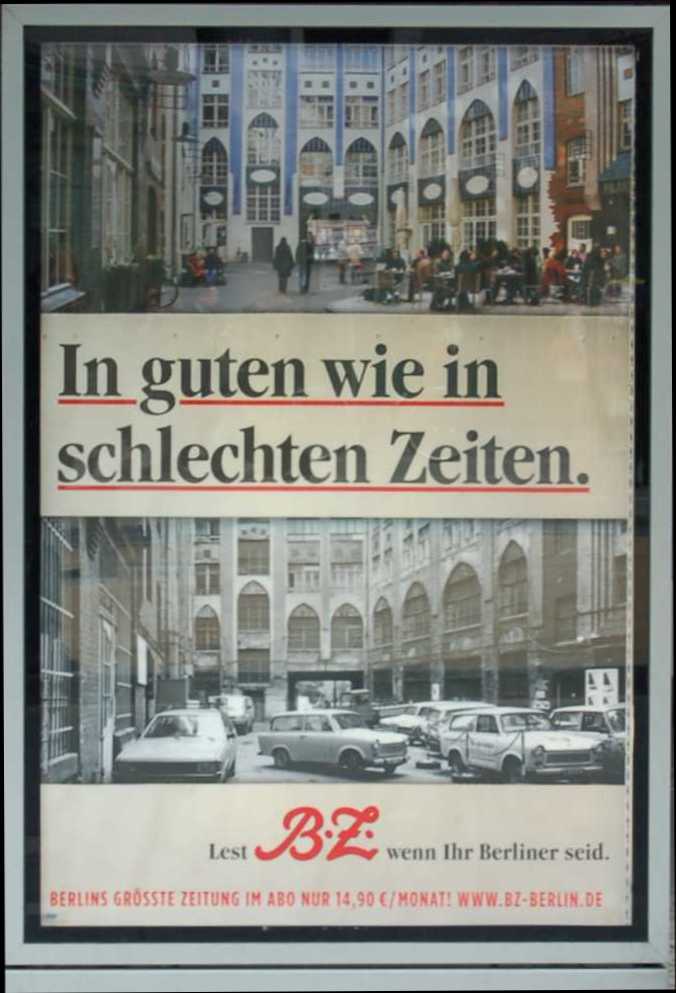 BZ Werbung mit Hackeschen Hoefen