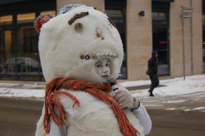 Schneemann-Demo