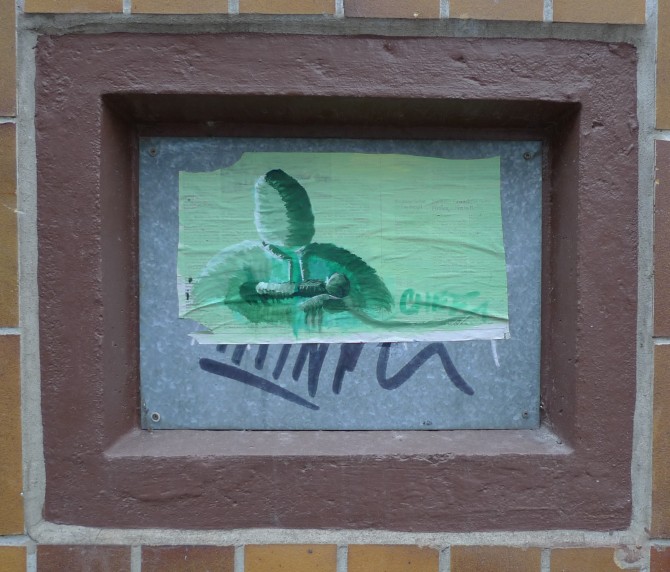 Zeitungspapier Paste-Up
