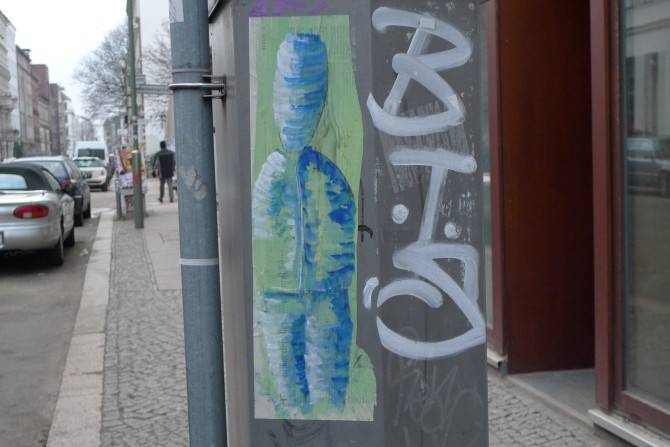 Zeitungspapier Paste-Up