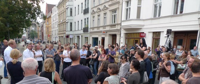 Aktionstreffen Auguststrasse 25.8.2011