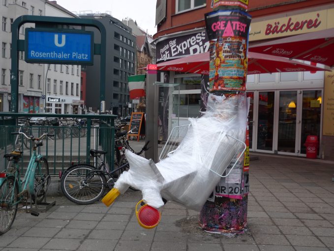 Wickelkunst Installation